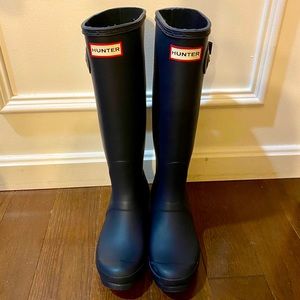 Hunter boots navy w7